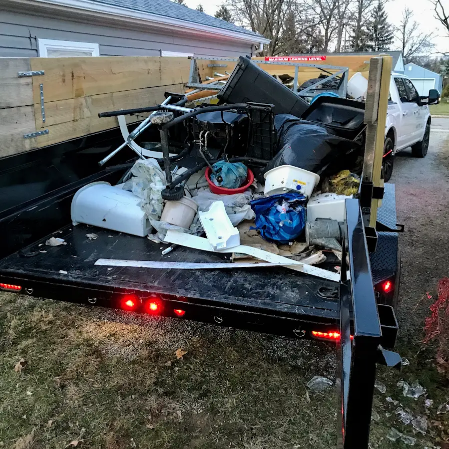 Roll-off dumpster delivered to a residential driveway in Goldendale